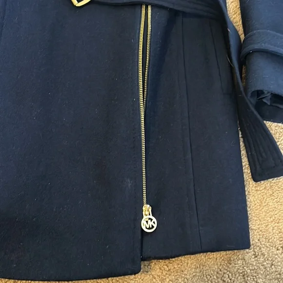 Michael Kors Navy pea coat - Picture 4 of 11